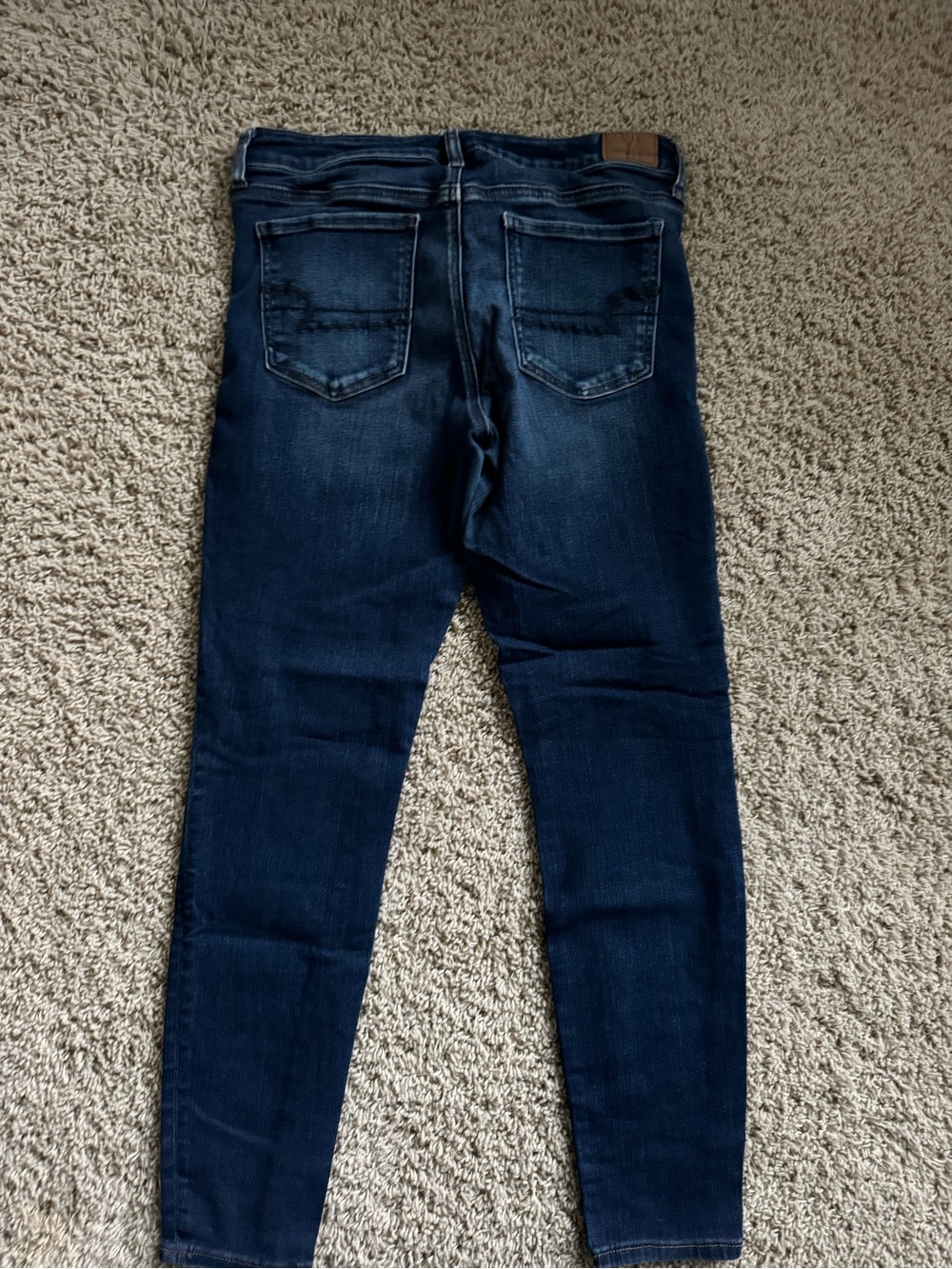 American Eagle Outfitters Dark Indigo Jegging Jeans Next Level Stretch 12